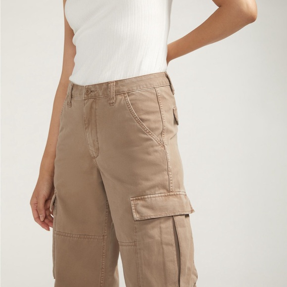 Silver Jeans relaxed, cargo pants Taupe. - Picture 4 of 5